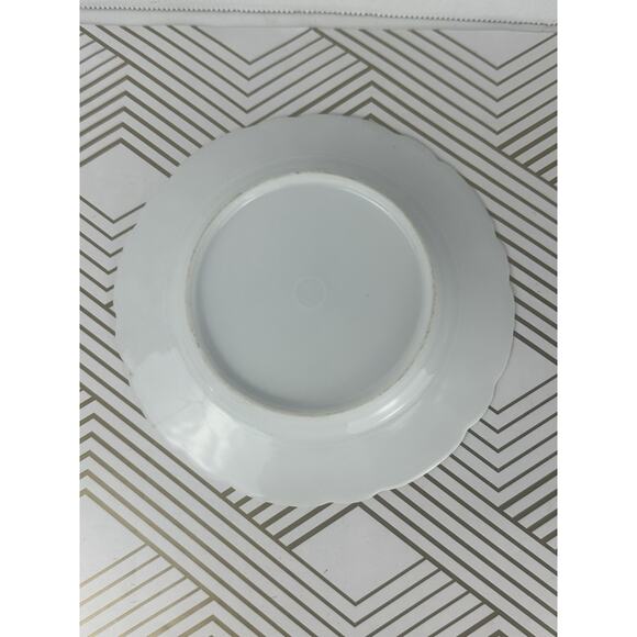 Antique Bavaria Little Girls Portrait Transferware Plate Gold Scalloped Trim 6" - Picture 6 of 6